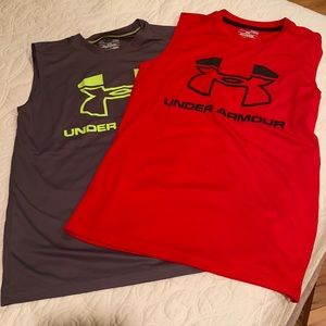 Bundle youth Under Armor Large sleeveless tanks